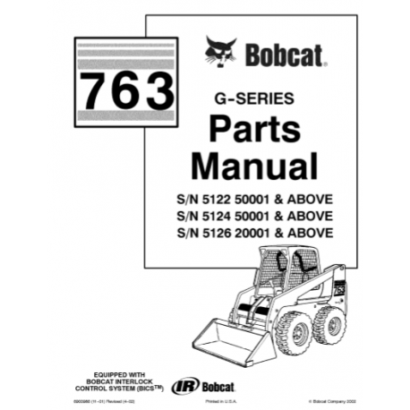 Bobcat G-Series Parts Manual